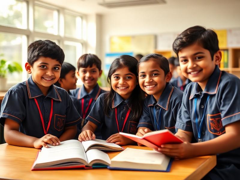 Students learning together